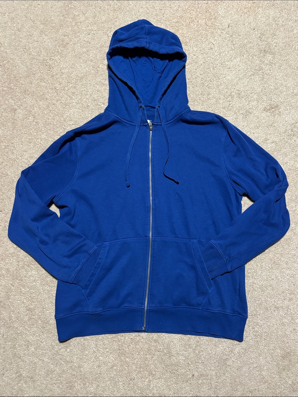 Goodfellow & Co Royal Blue Full‑Zip Hooded Sweater